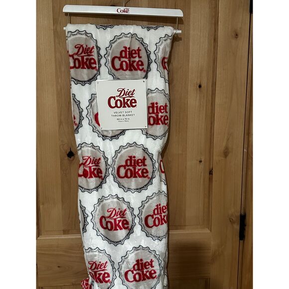 Coca-Cola Other - Diet Coke Velvet Throw Blanket 60" x 70" NWT